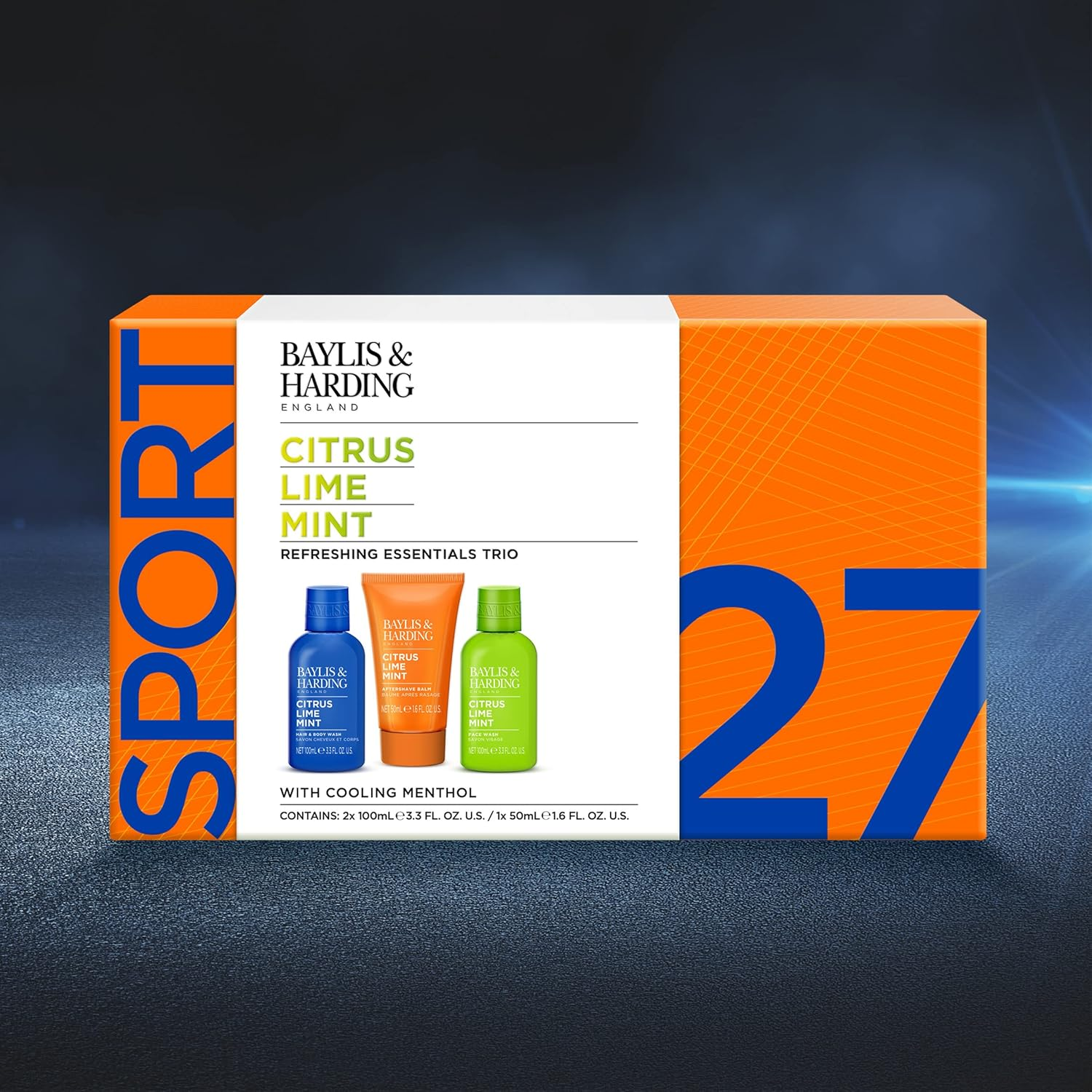 Baylis & Harding Citrus, Lime & Mint Men'S Refreshing Essentials Trio Gift Set - Vegan Friendly (Pack of 1) - Essentials Trio Gift Set image number 6