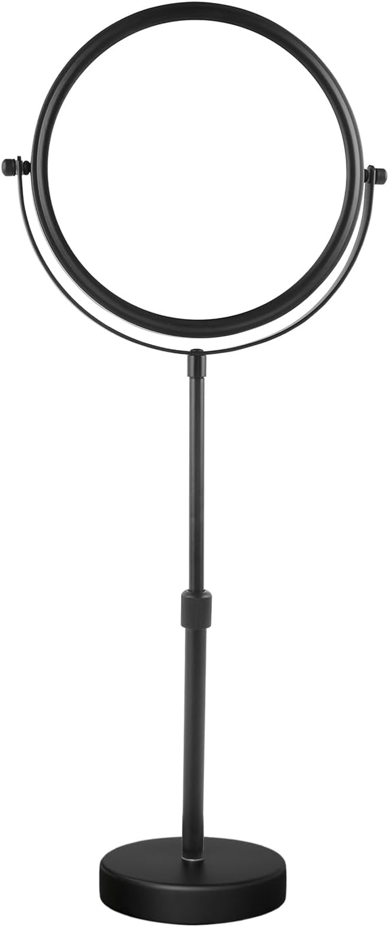 Nicesail Higher Taller Tabletop Makeup Mirror of 8 Inch, 5X Magnified Makeup Mirror Countertop Standing, Height Adjustable, Double Sided Mirror in Matte Black (8 Inch, 5X)&hellip; image number 3