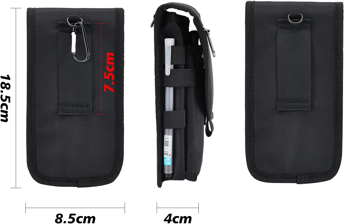 Large Mobile Phone Belt Mobile Phone Belt Holster Tool Belt Multifunctional Bum Bag with Mobile Phone Case for Cycling Climbing Mobile Phone Belt for Men for Samsung, Black, Einheitsgr&ouml;&szlig;e image number 4