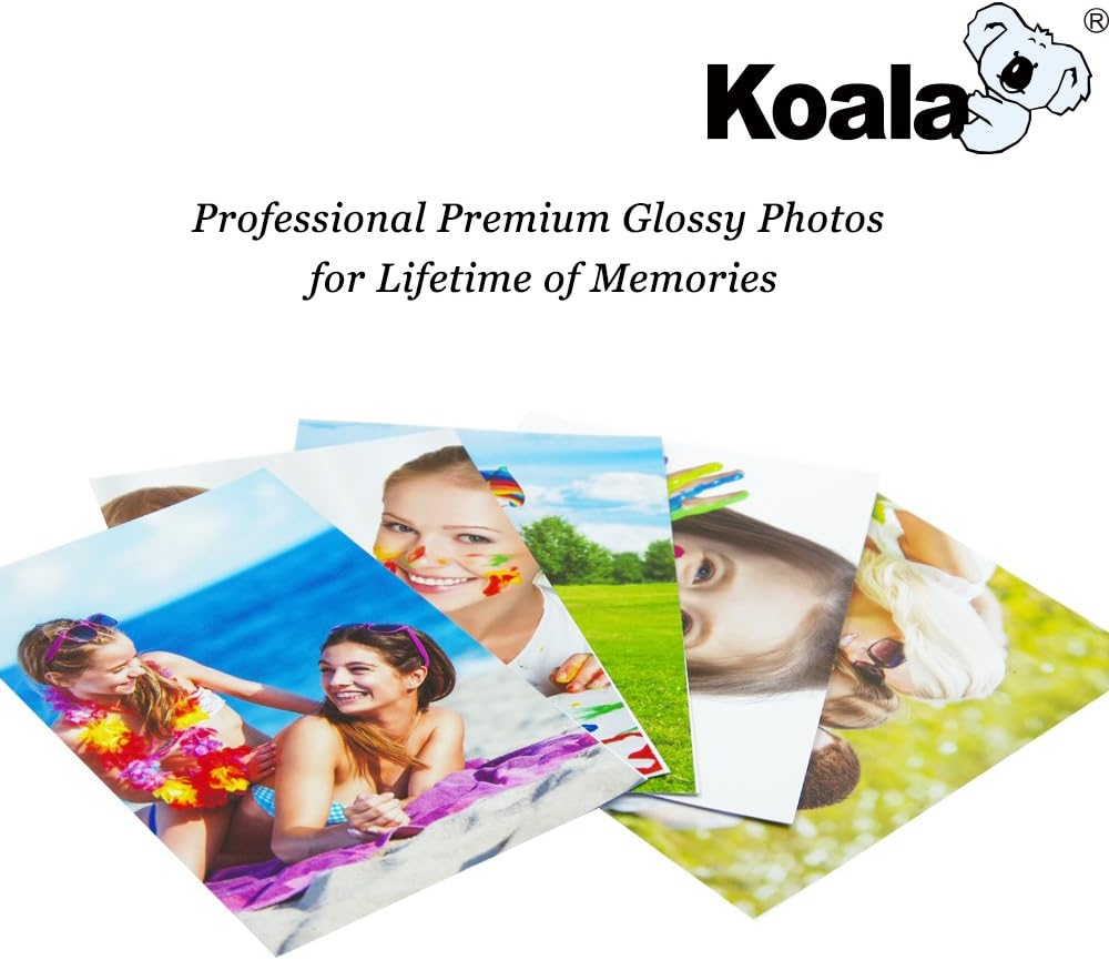 KOALA Inkjet Photo Paper 6X4 '' 10X15 Cm Glossy 100 Sheets 240 GSM for Canon Hp Epson Inkjet Printer image number 2