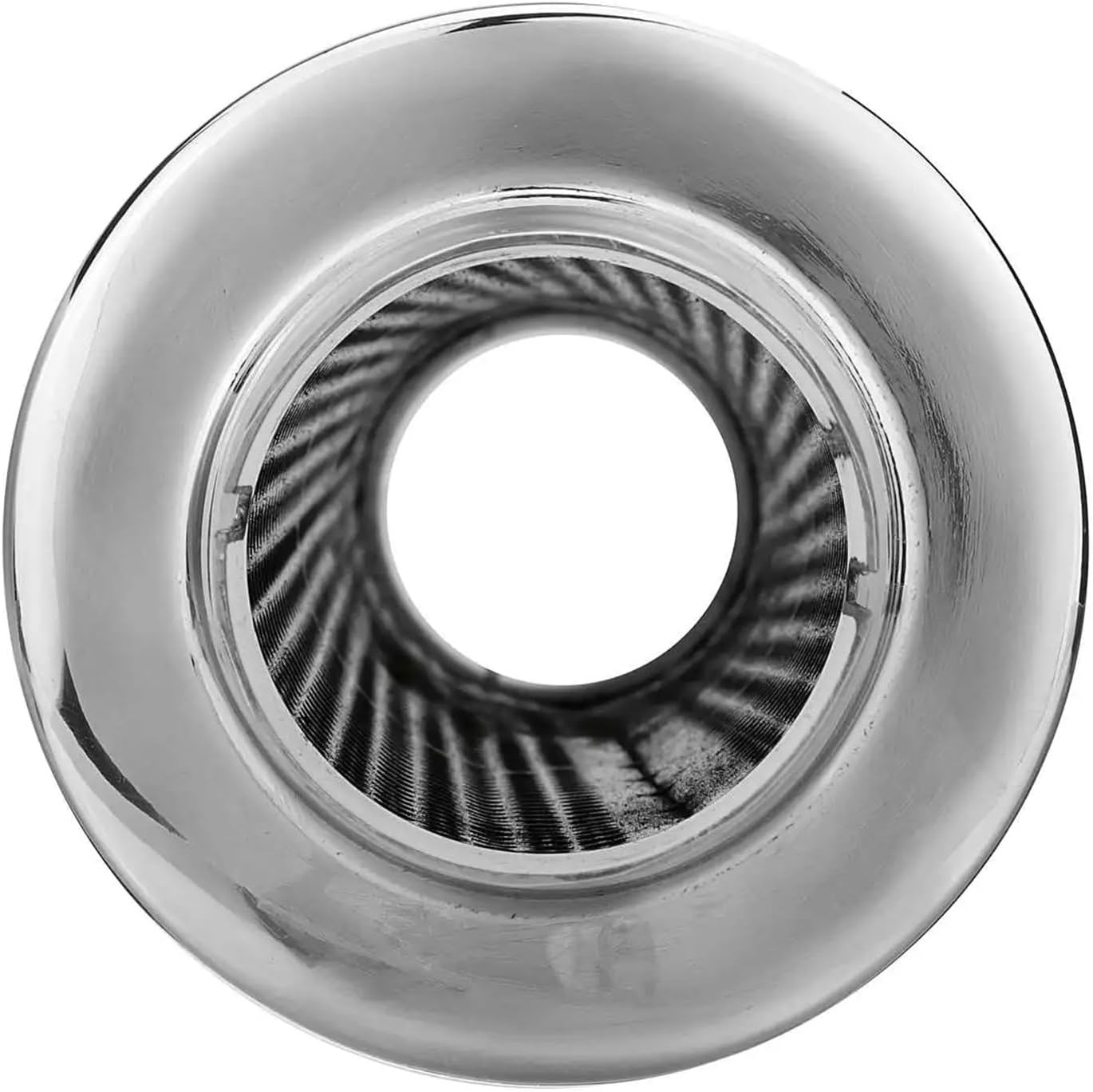 1X Universal 2" 50Mm Car Resonator Exhaust Tip Muffler Stainless Steel Muffler Tip Exhaust Tail Tube Silencer 16Inch Long image number 3