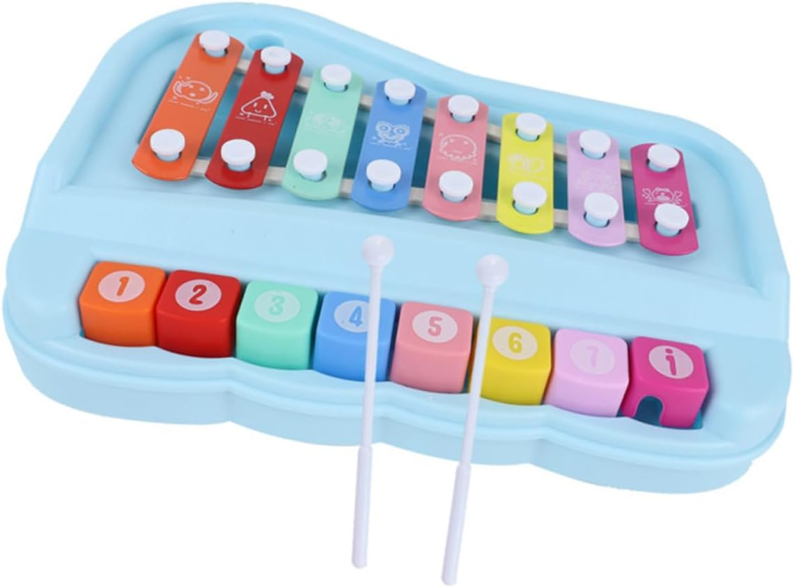 DECHOUS Creative Eight-Tone Hand Knock Piano Educational Musical for Xylophone Instrument with Music Score Early Learning Sound Development image number 5