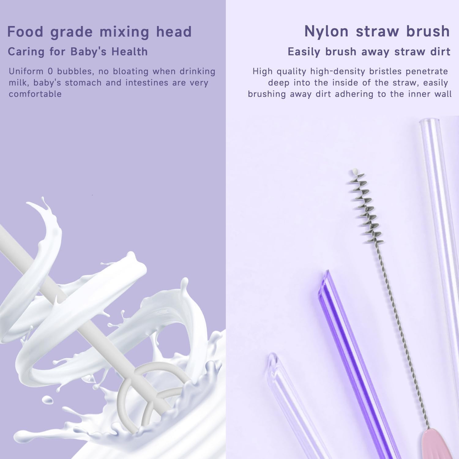 QUMOX Electric Baby Bottle Brush Set, 6-In-1 Rechargeable Cleaning Kit with Storage Case &ndash; Portable USB Charging Bottle Cleaner with Multiple Brush Heads for Bottles, Cups and Straws (Yellow) image number 5