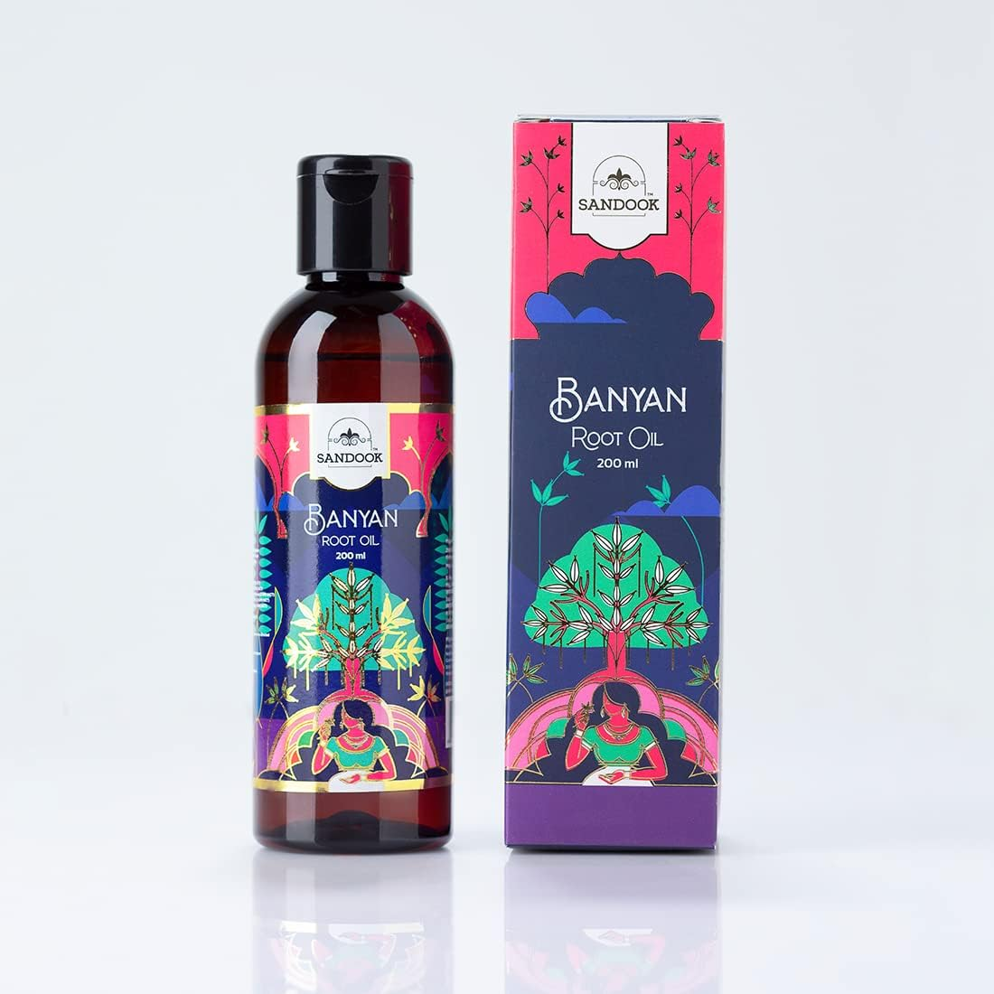 Banyan Root Oil | Reduce Hair Fall | Stimulate Hair Growth | Increase Hair Density | Goodness of Sesame Oil, Jaswandaphool, Jatamansi | (200 Ml) image number 2