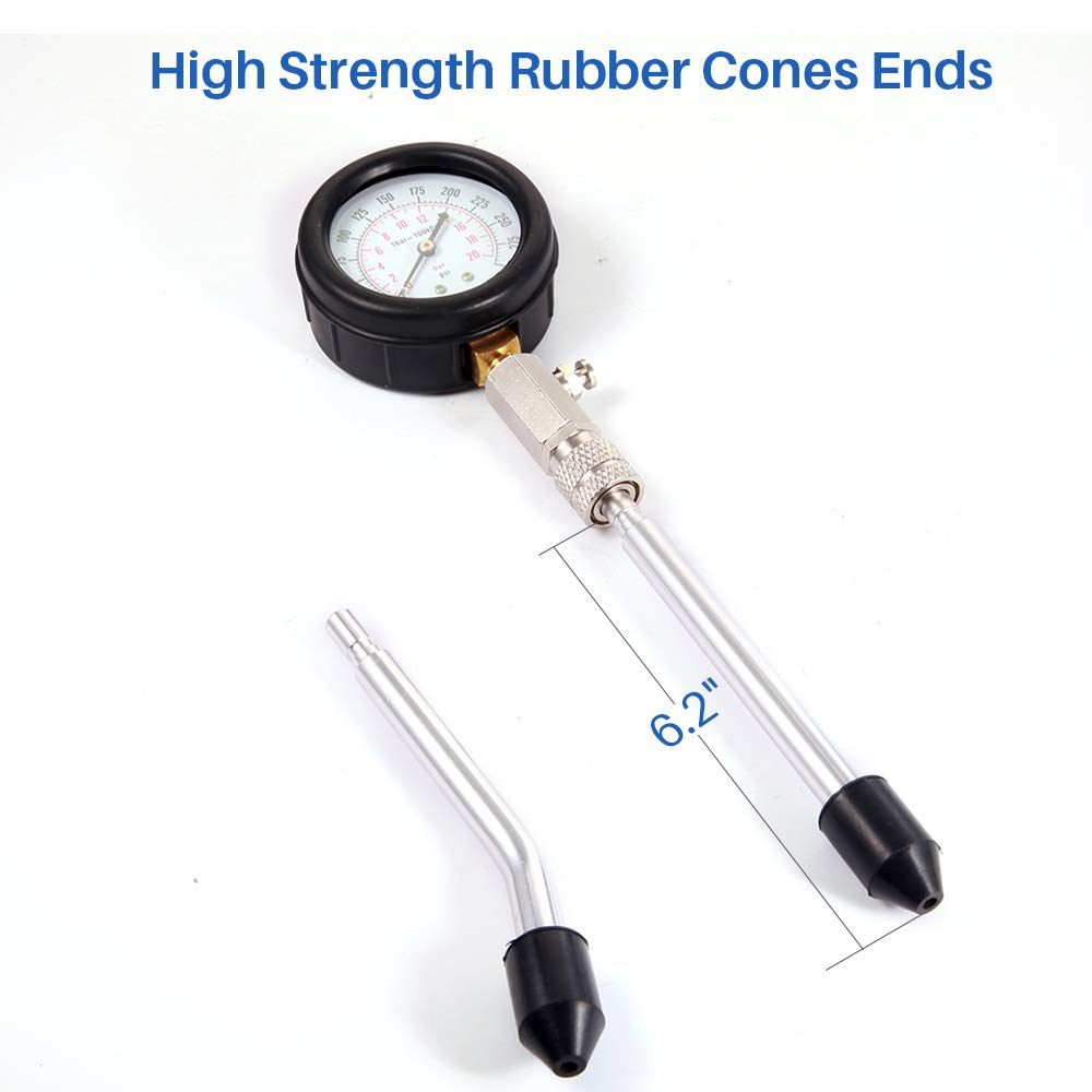 BETOOLL HW0130 8Pcs Petrol Engine Cylinder Compression Tester Kit Automotive Tool Gauge image number 4