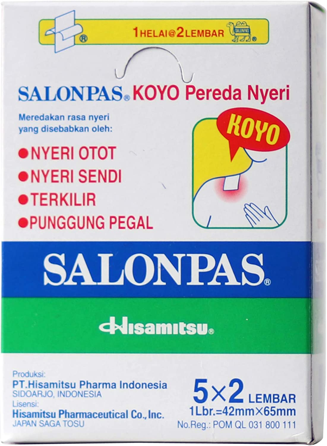 Salonpas Pain Relief Patch 100 Patch Value Box image number 1