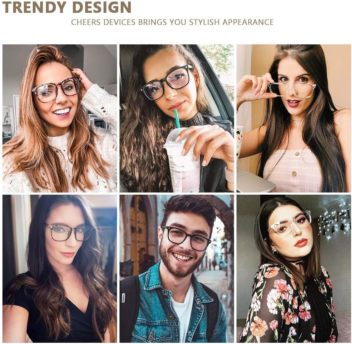 5 Pack Reading Glasses Blue Light Blocking Glasses, Computer Readers for Women Men anti Glare Eyeglasses