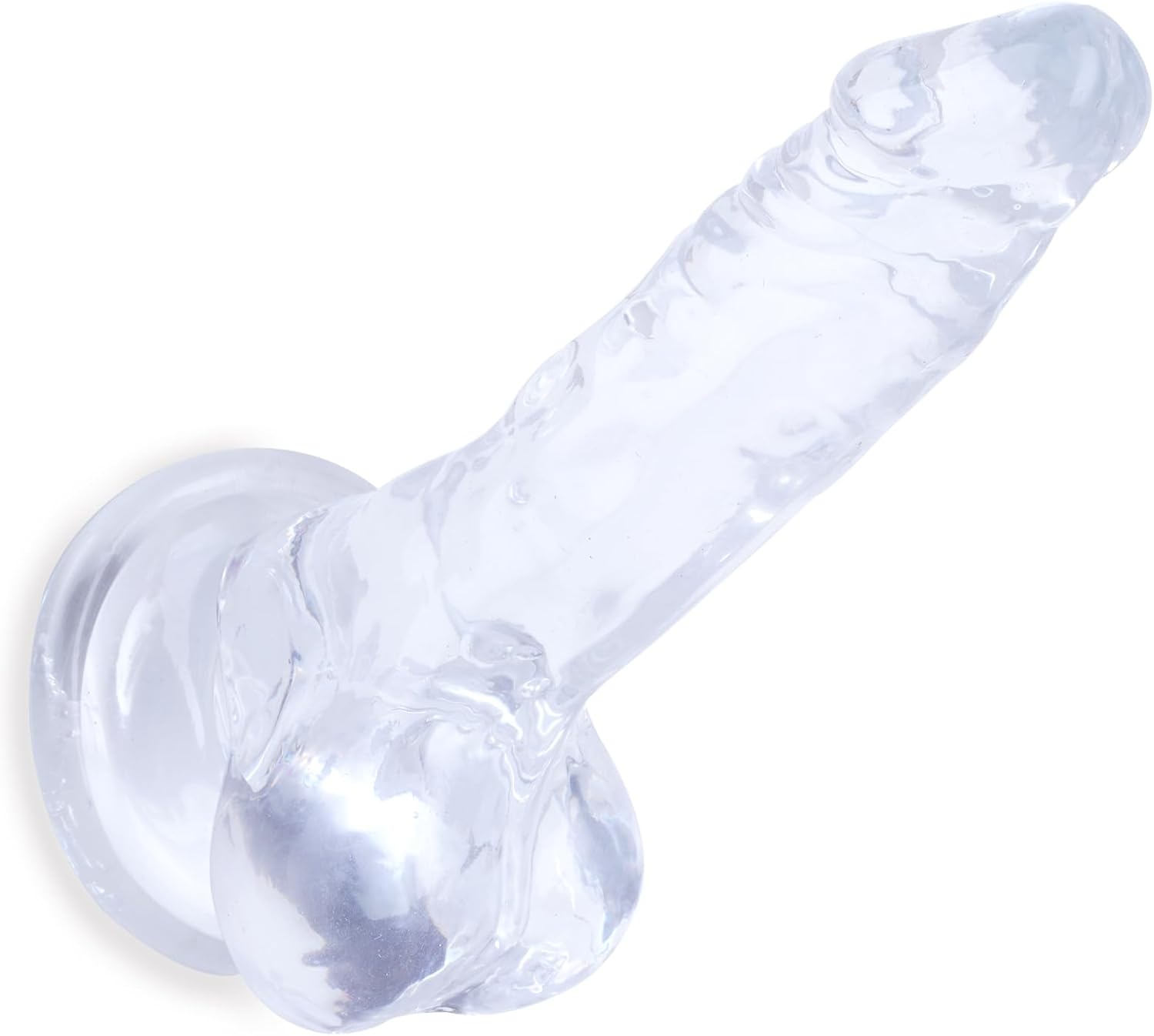 5 Inches Small Realistic Dildo Anal Plug with Powerful Strong Suction Cup, Sex Toys Butt Plug Play for Women/Lesbian, Men/Gay & Couple (Flesh)