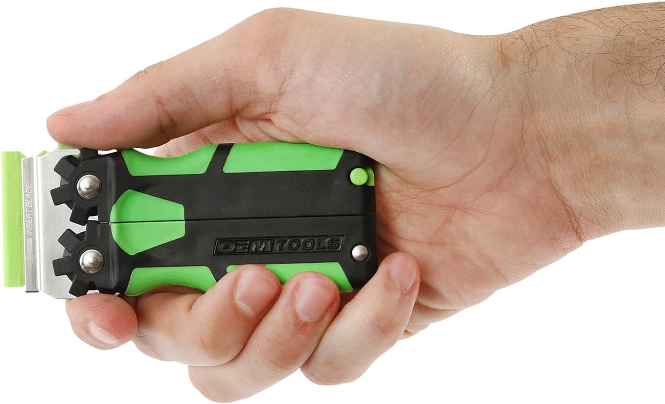 OEMTOOLS 26502 11 Piece Multi-Purpose Razor Blade Scraper, Window Scraper, Sticker Scraper Tool, Flat Blade Scraper, Plastic Razor Scraper