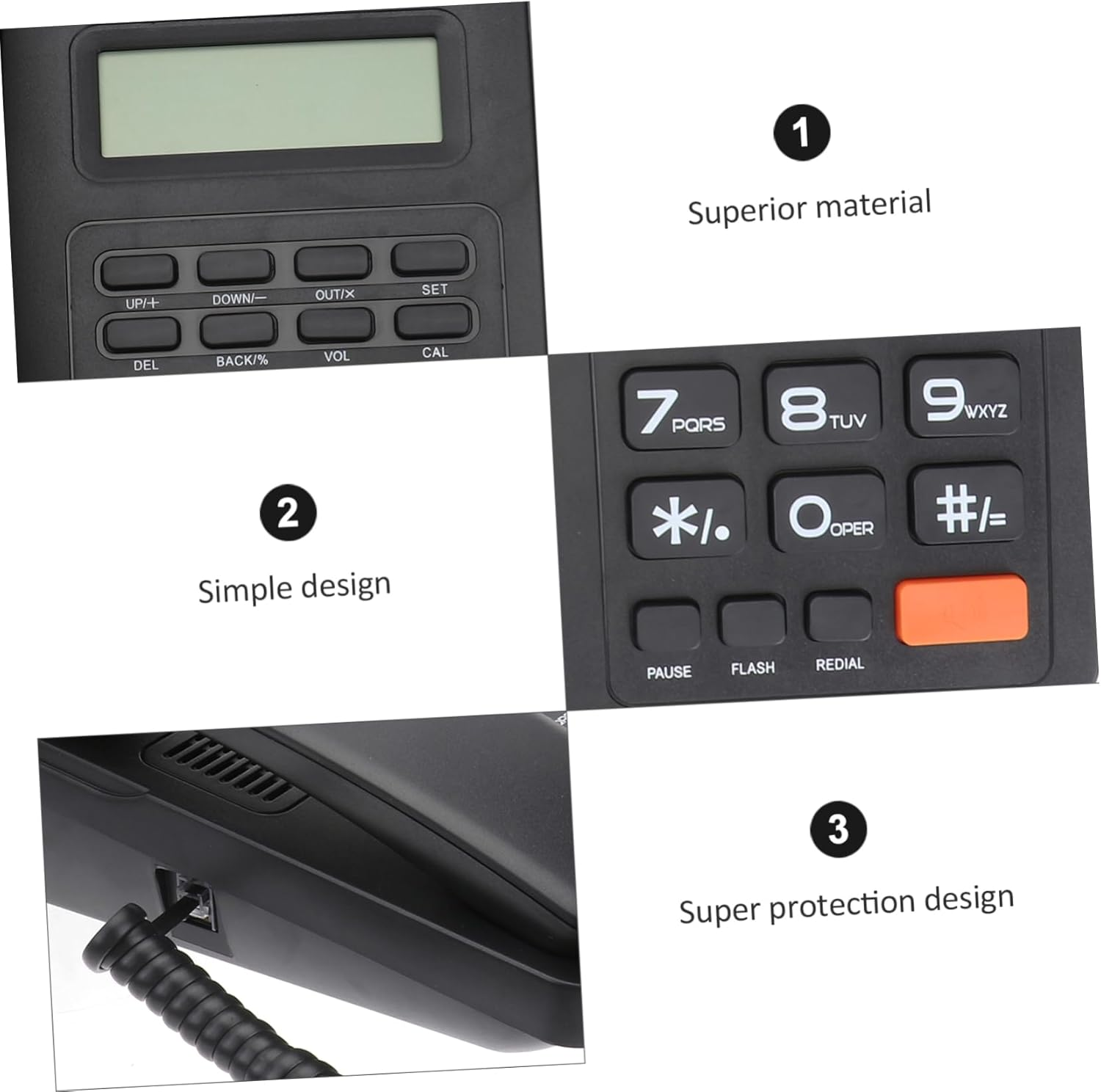 Tofficu Voip Phones for Business Family Business Fixed Phone House Phones Desk Phone Phones for Home Business Phones Home Phones Landline Phone Telephone Office Desktop