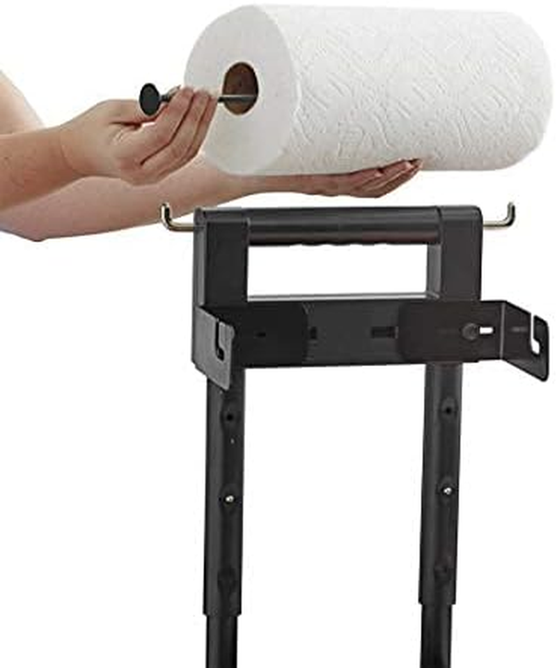 Mr. Bar-B-Q Adjustable Grilling Caddy | Store All Your Grilling Accessories in One Place | Roller Towel Holder | Reduce Mess While Grilling
