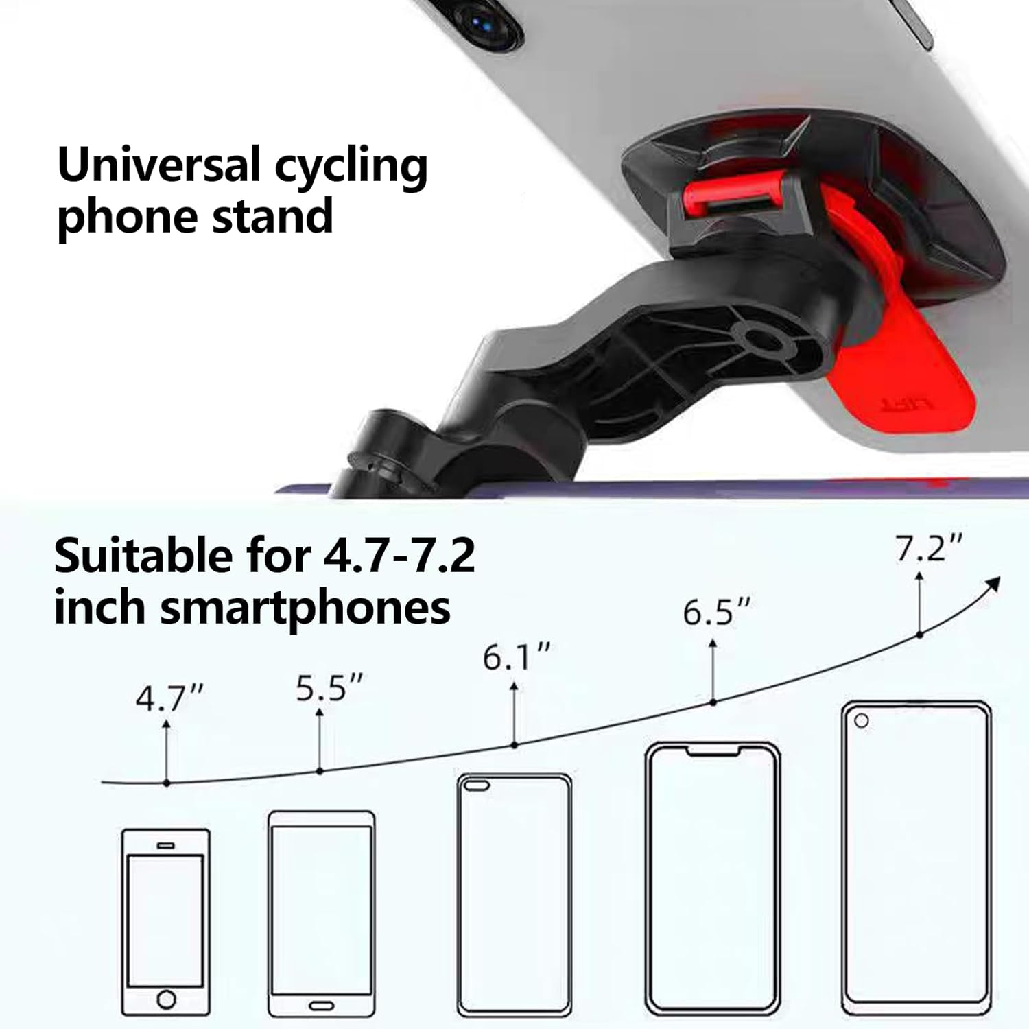 Adapter Compatible with Quad Lock Adhesive Mount Quick Release Phone Holder for Smartphone Motorcycle Bike Car Accessories Strong Secure Attachment for Quad Lock Case for Daily Commute and Travel image number 4