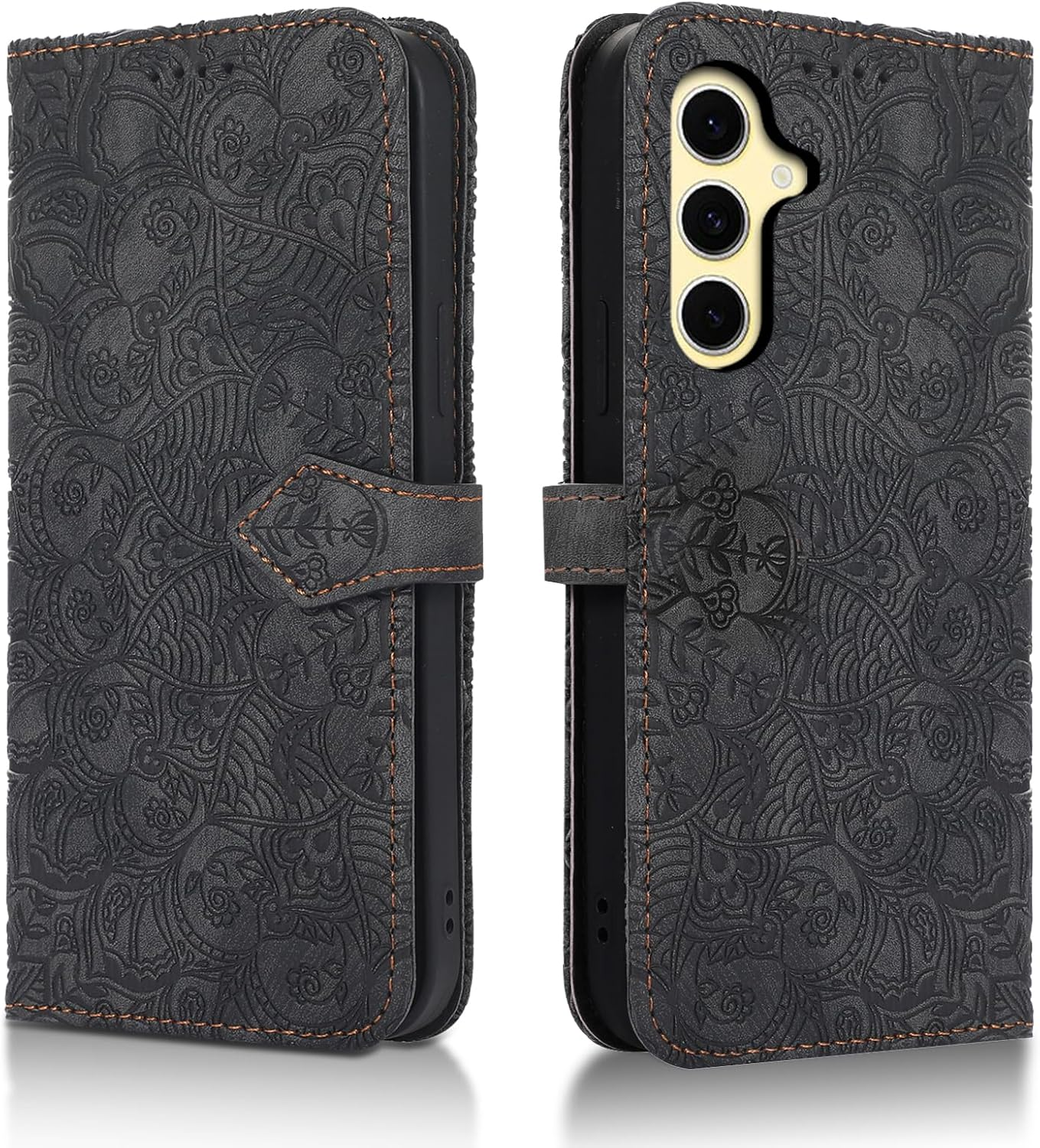 Succtopy Mobile Phone Case for Samsung Galaxy A36 5G PU Leather Case with Card Slots and Stand Function for Samsung Galaxy A36 5G Flip Wallet Cover Protective Case for Samsung Galaxy A36 5G Black