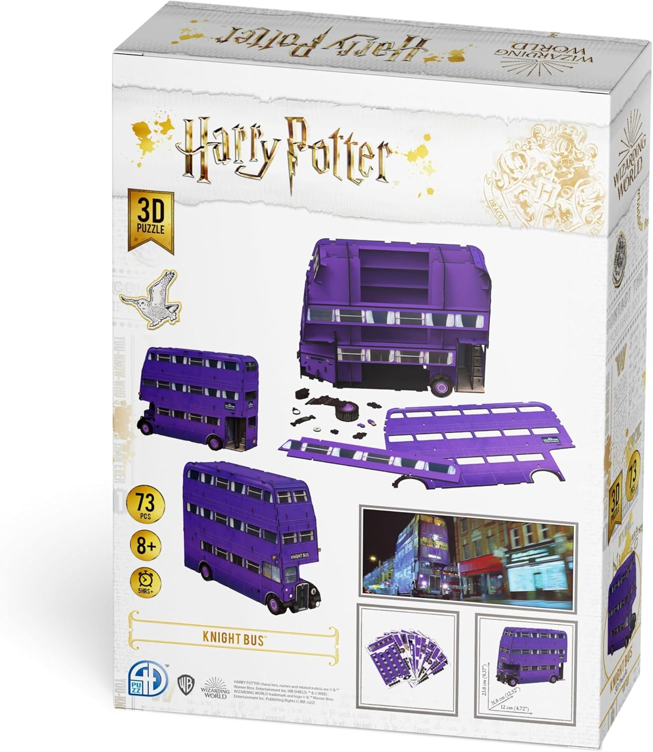 Harry Potter the Knight Bus 3D Puzzle 73-Pieces Set image number 1