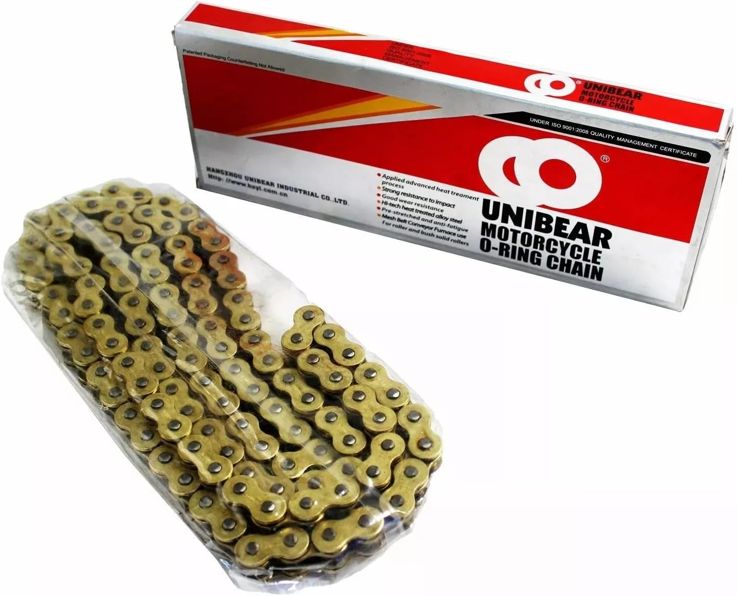 TDR 530 O-Ring 120L Gold Motorcycle Drive Chain Durable Rivet Link High Strength image number 6