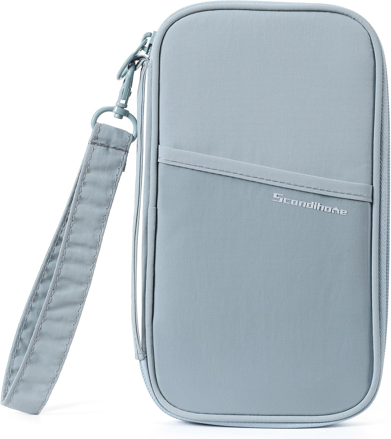 SEPWIK Travel Passport Wallet RFID Family Passport Holder with Hand Strap, Waterproof Travel Document Organizer for Credit Card, Boarding Pass, ID, Money, Flight Tickets Scandihome Series