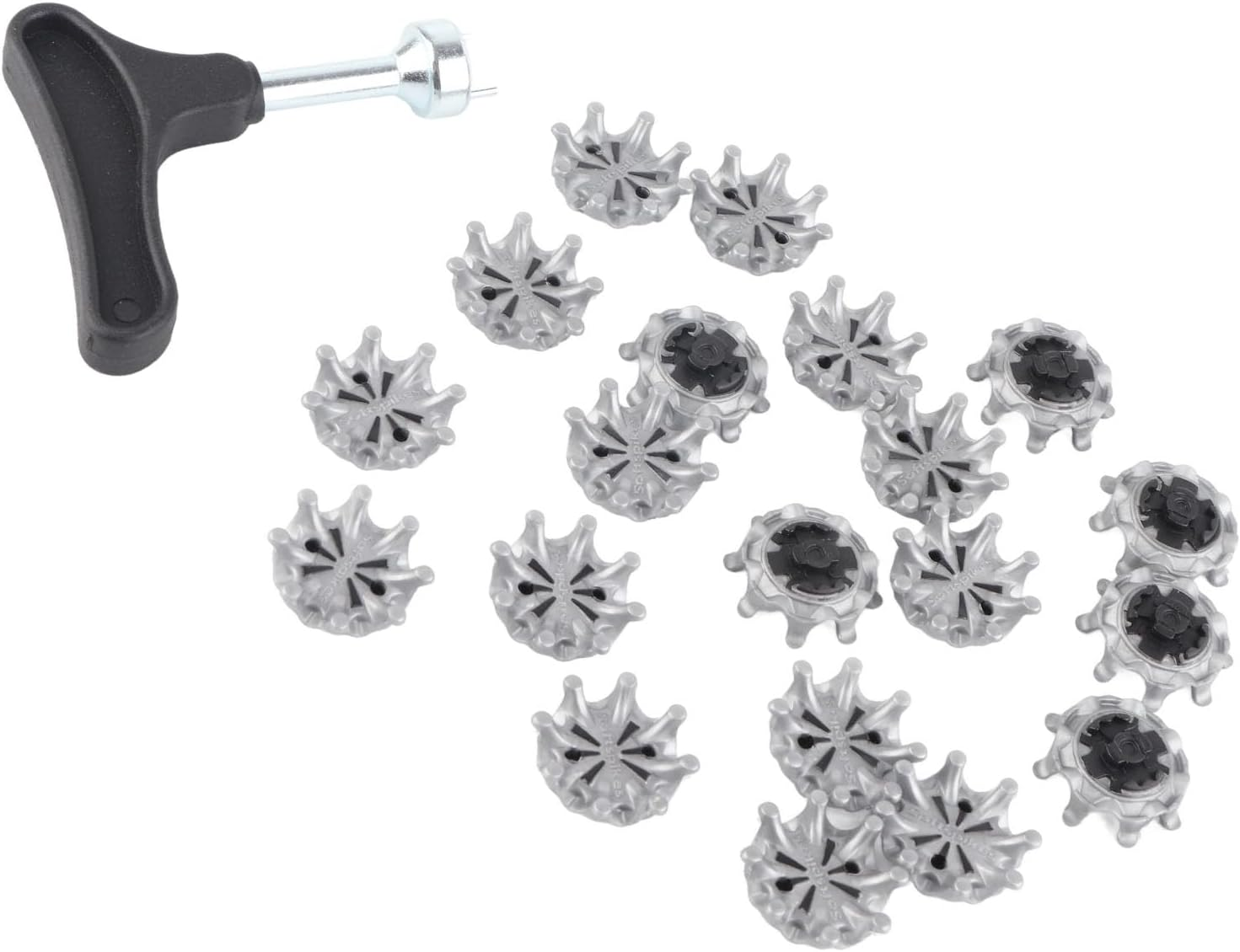 Replacement Golf Shoe Spikes, Durable Golf Shoe Spikes Provide Comfort with Removal Tools for Different Surfaces