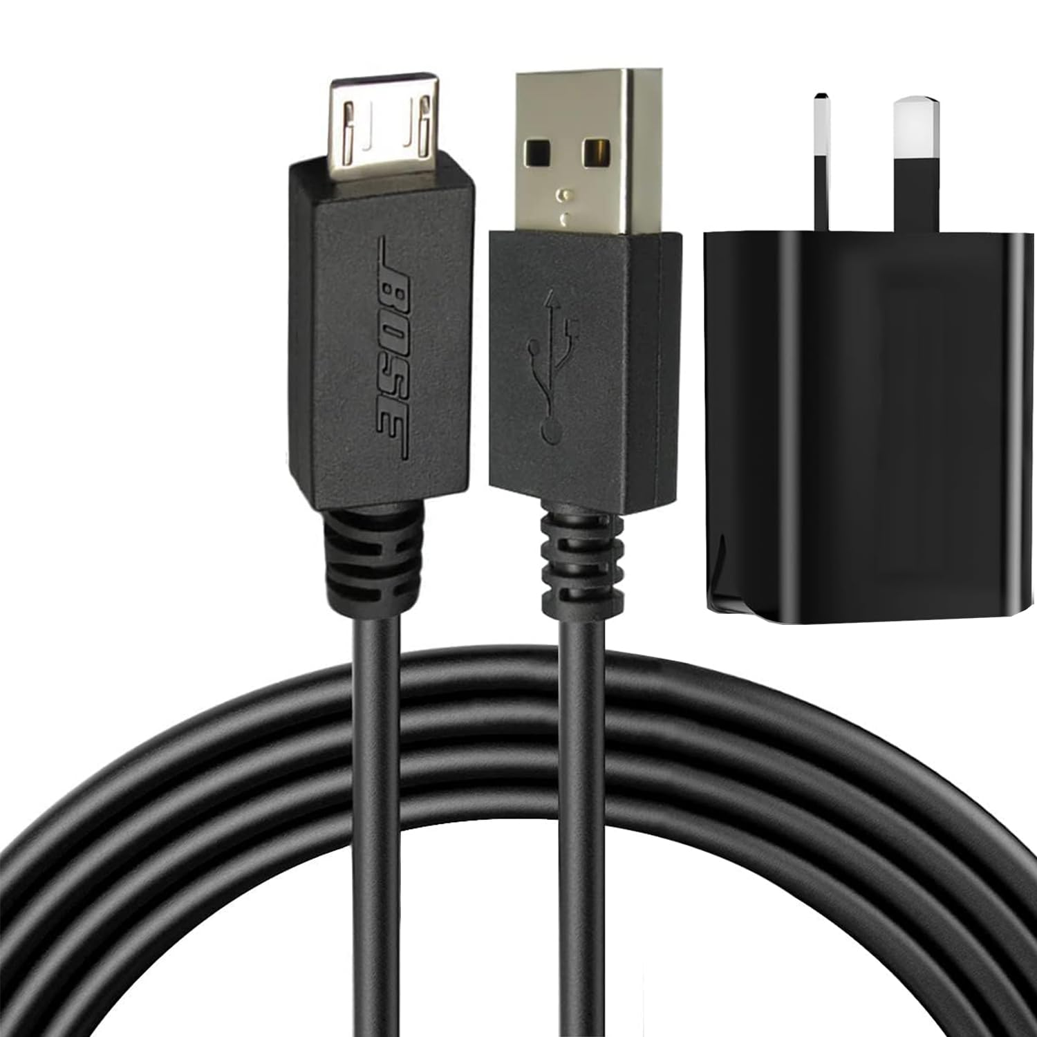 USB Charger Cable for Bose Soundlink Color I, II, III, Mini 2 /Revolve Plus, Compatible for Bose Soundlink Revolve, Quietcomfort 35 II Bluetooth Charging Power Supply Cord Replacement Micro Cable 1M image number 3