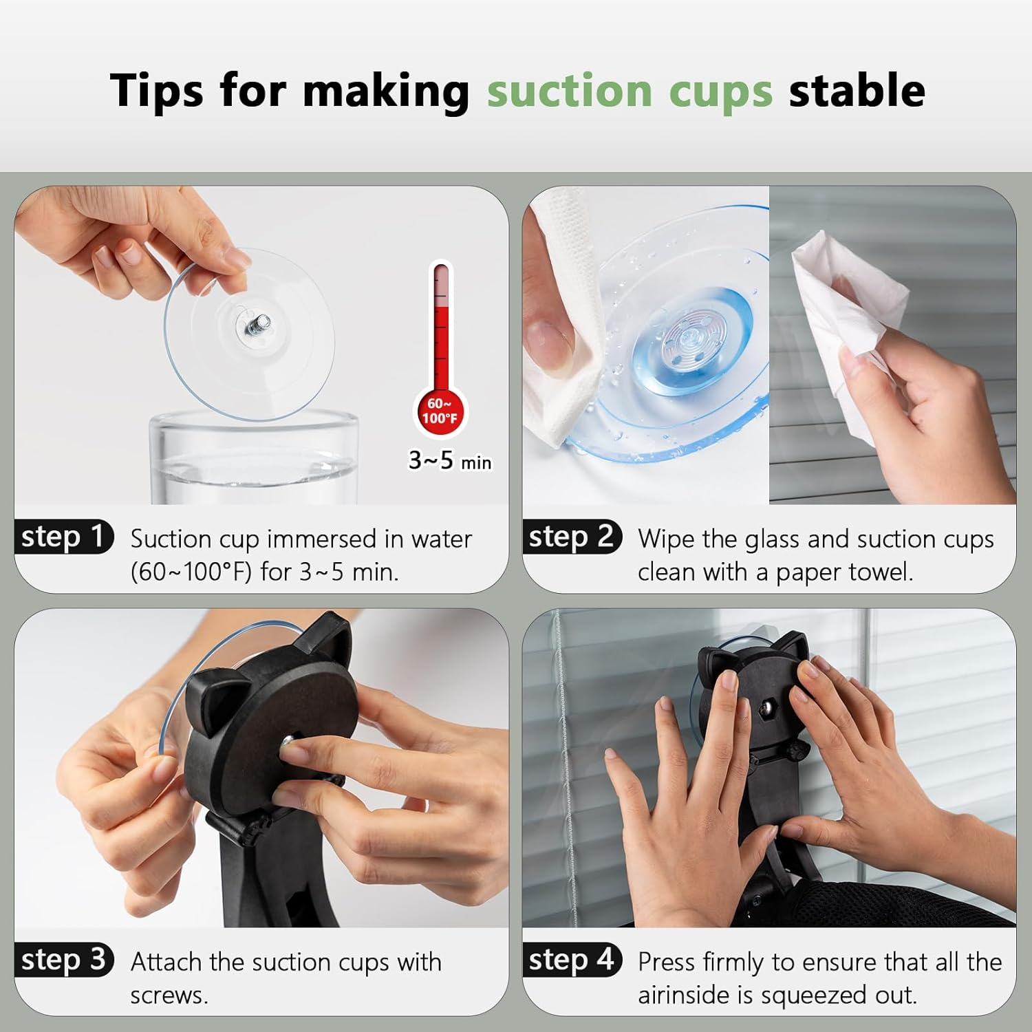 JUNSPOW Cat Window Perch Cordless, Foldable & Stable Cat Beds- Breathable Cat Window Hammock for Overlooking, Sunbathing and Climbing - Maximum Hold up to 40Lb image number 2