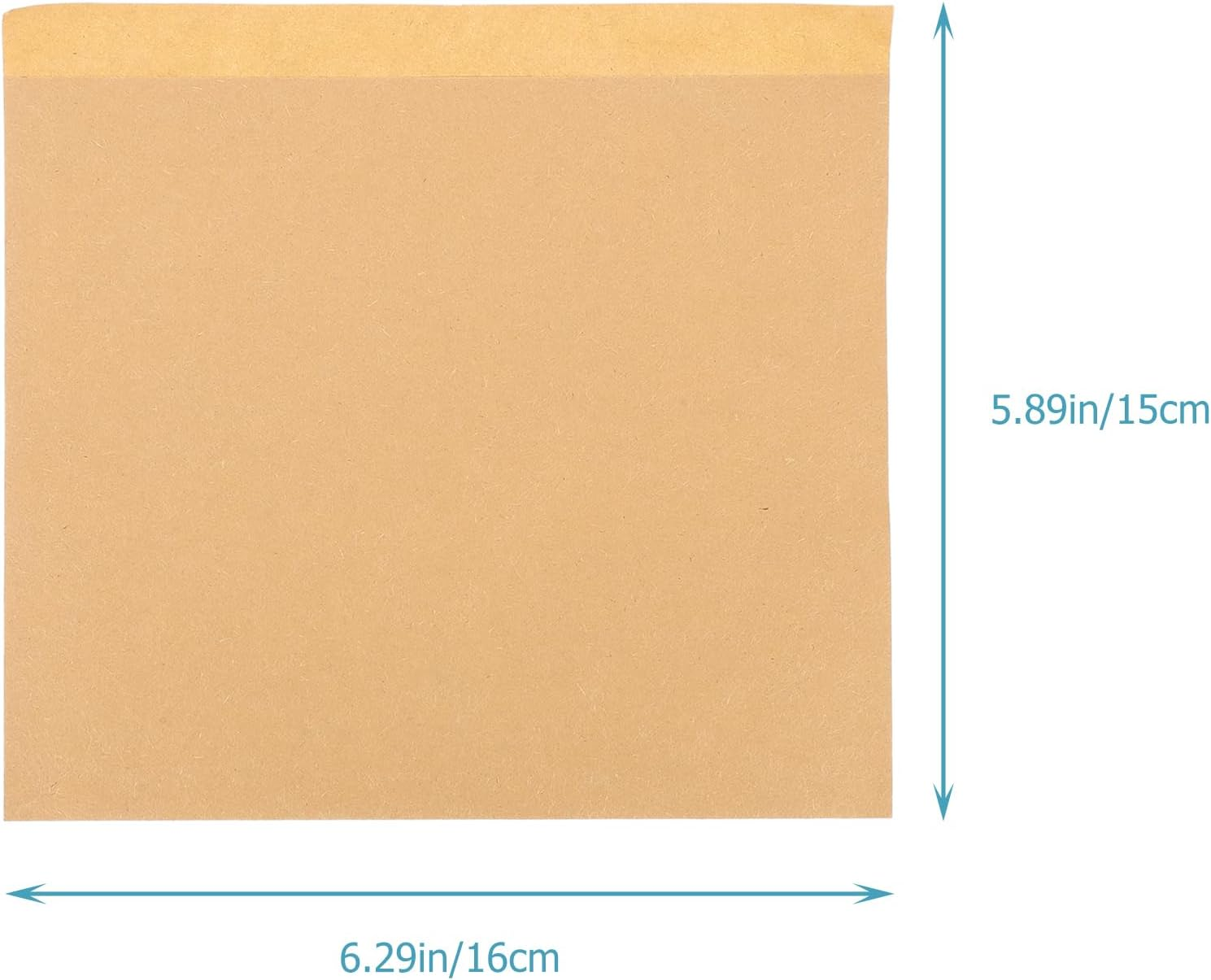 Garneck 100Pcs Paper Food Bags Oil Kraft Snack Bags for Sandwiches Pancakes and Treats Take- Fast Food Restaurants image number 4