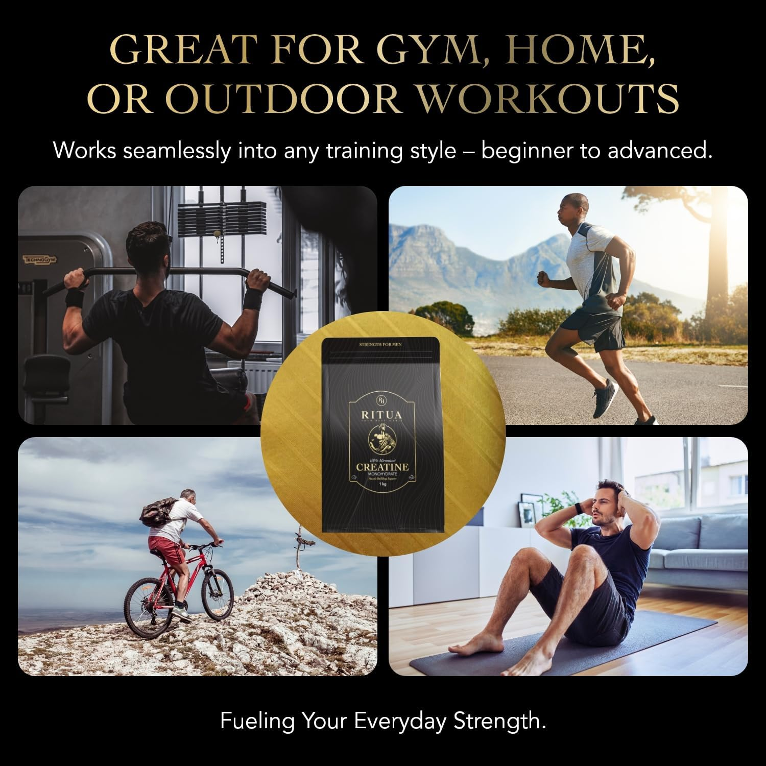 Creatine Monohydrate for Men, 100% Micronised, Unflavoured, Easy-Mixing Powder, 1 Kg image number 6