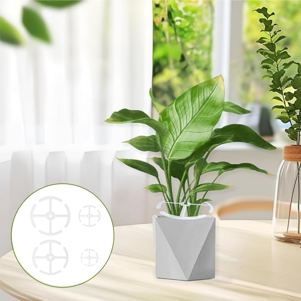 4Pcs Alocasia Plant Climbers Stem Holders, Plastic Climbing Houseplant Stem Supports,Reusable Plant Stem Hook,Growth Sticks Accessories for Climbing Plant,Indoor Plant Stakes image number 2