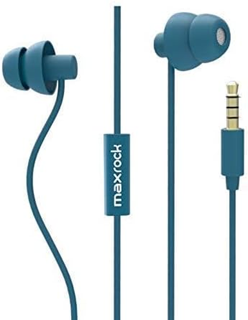 MAXROCK Sleep Earplugs - Noise Isolating Ear Plugs Sleep Earbuds Headphones with Unique Total Soft Silicone Perfect for Insomnia, Side Sleeper, Snoring, Air Travel, Meditation & Relaxation(Wh) (Blue) - Multicolor image number 5
