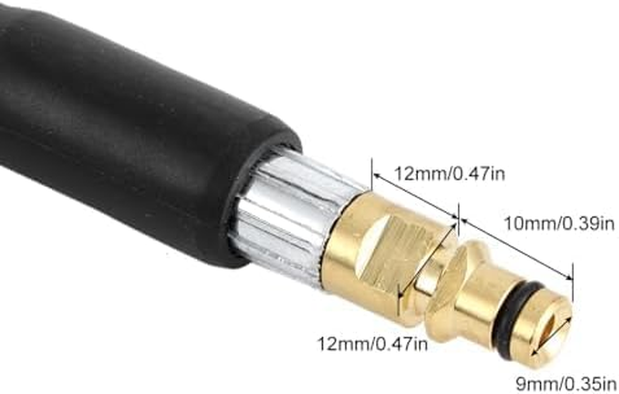 10M Pressure Washer Replacement Hose,Pressure Washer Hose High Pressure with Click Type Plug Quick Connect Washer Water Clean Hose Car Cleaning Pipe Fit,Pressure Washer Hose for Karcher K2 K3 K4 K5 image number 5