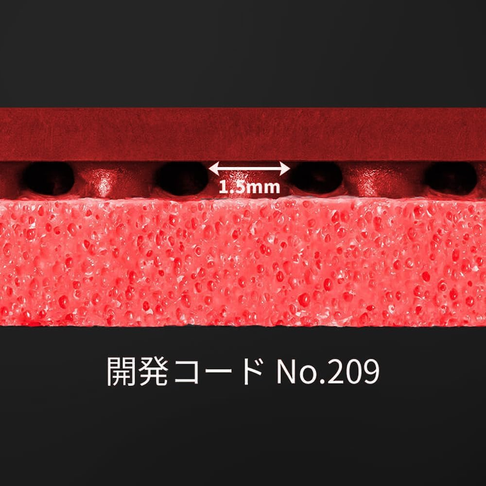 Butterfly Dignics 09C Table Tennis Rubber - 1.9 or 2.1 Mm - Red or Black - 1 Inverted Table Tennis Rubber Sheet - Professional Table Tennis Rubber - Rubber of Choice for Timo Boll image number 4