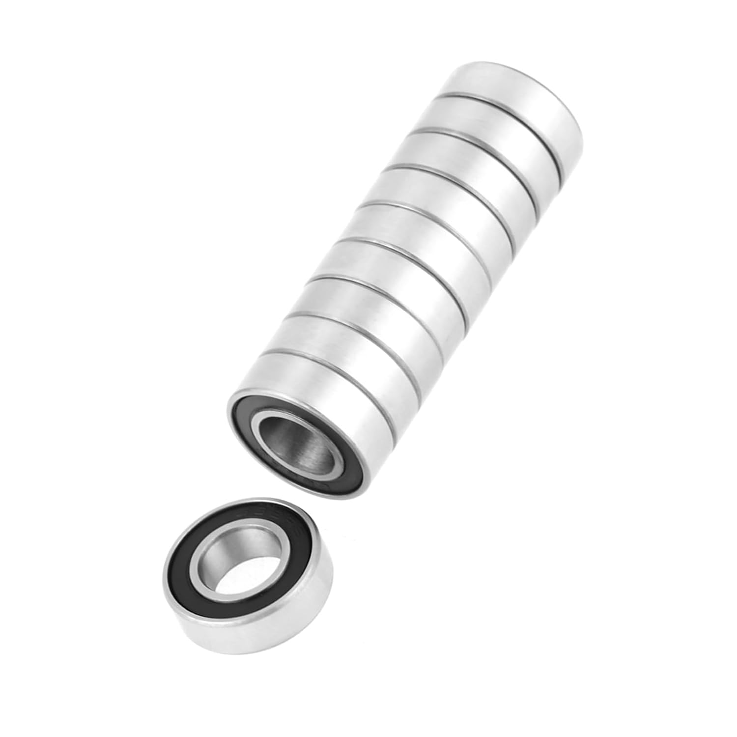 10Pcs 688-2Rs Reds with Depth Slot Balls for Wave/5 Mm Rod Projects, Metal Bearing image number 1