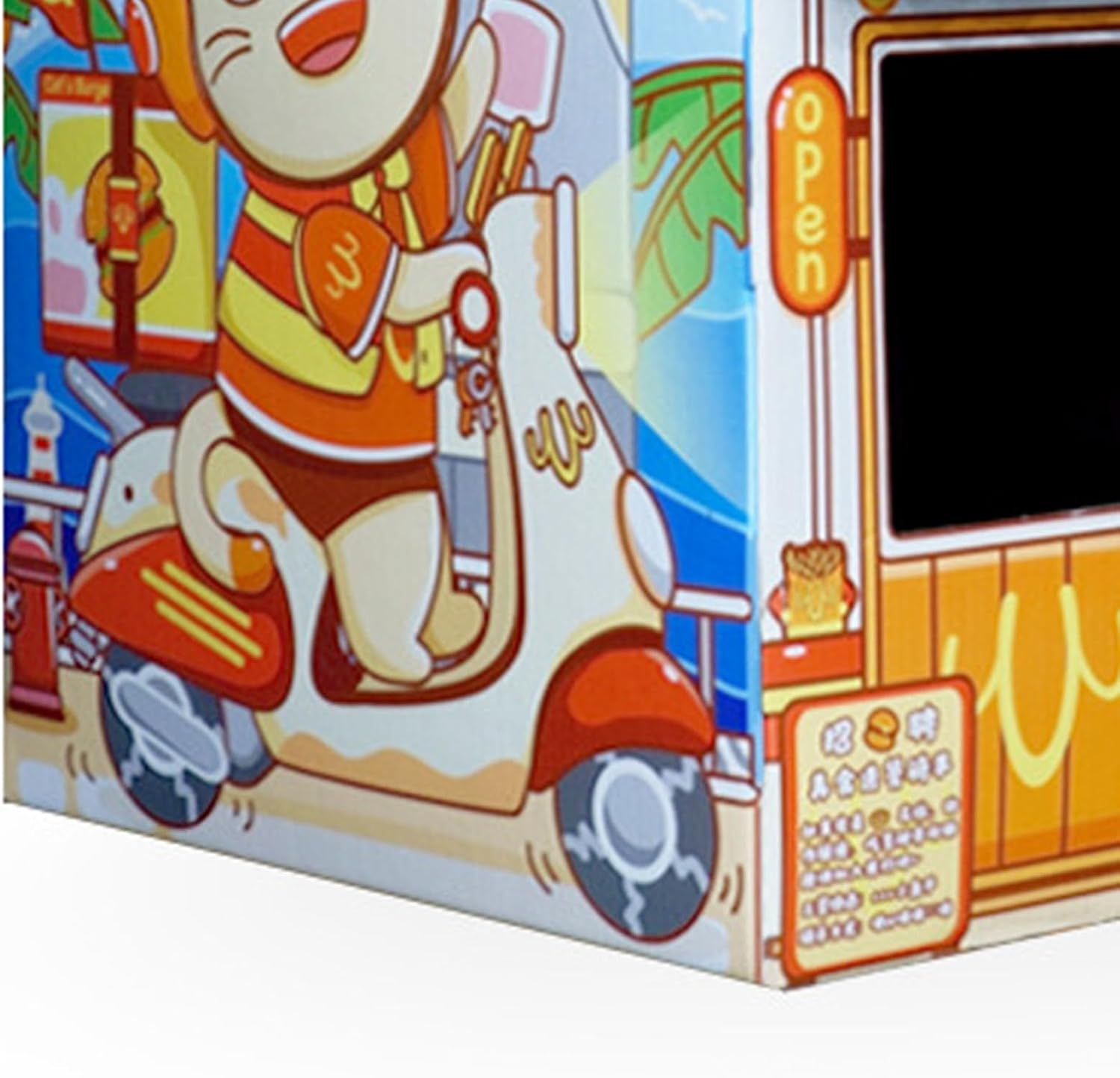 TITA-DONG Cardboard Cat House, Cat Scratching Box, Reversible Cat Playhouse, Recyclable Scratching Toy Made of Corrugated Cardboard, Durable Board Padding Prevent Damage to Furniture, Breathable image number 3