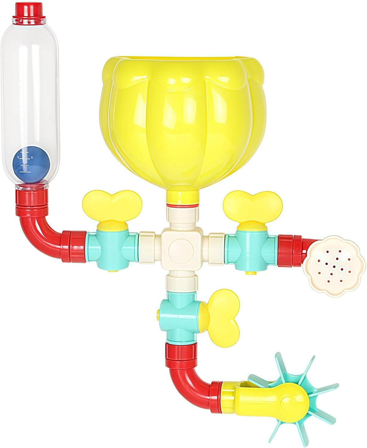 DIY Water Pipe Assembly Bath Toy Set for Kids &ndash; Interactive Rotating Sprinkler Bath Toy for Babies and Toddlers, Eco-Friendly ABS Material, Perfect for Ages 1-3