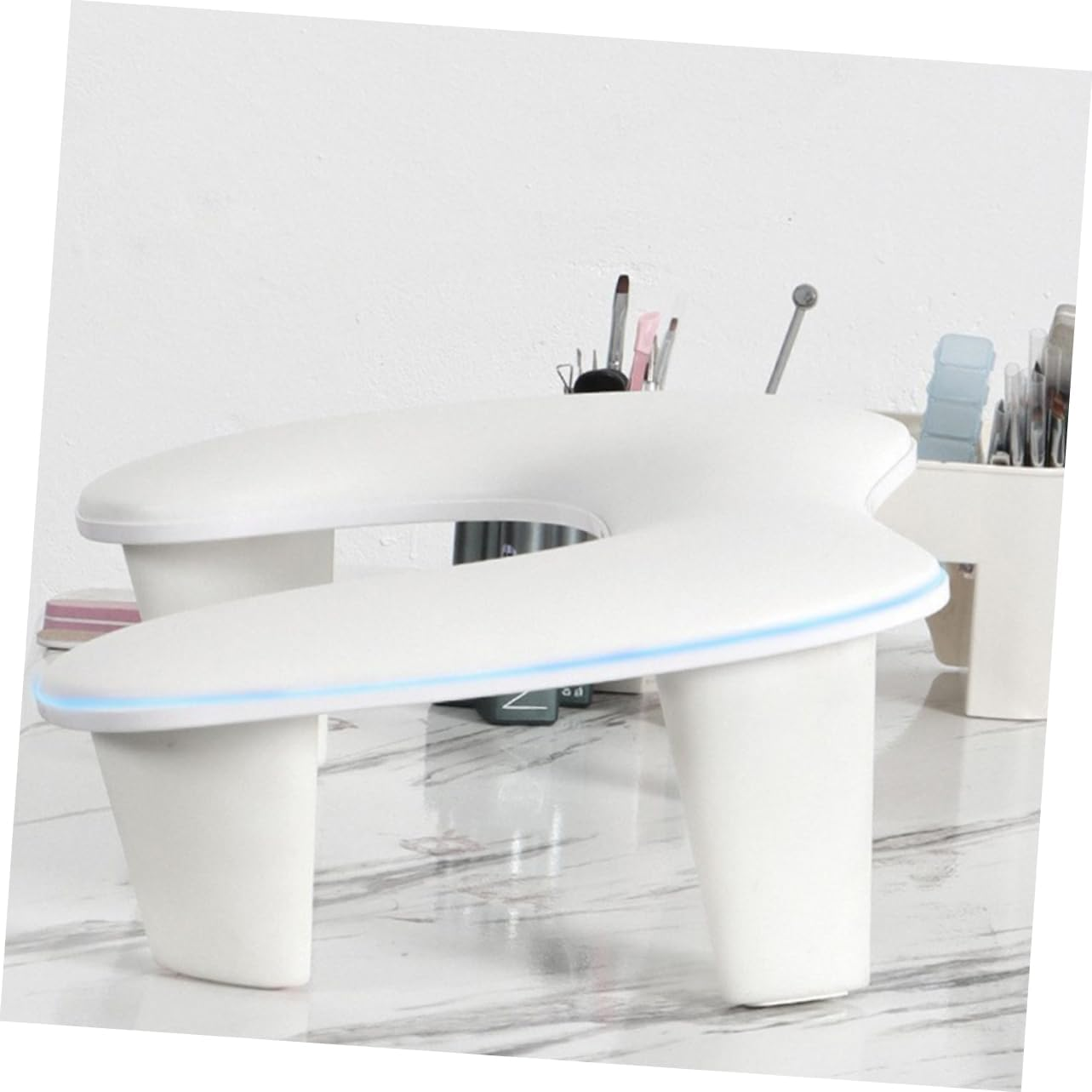 FRCOLOR U Shaped Nail Arm Rest Cushion for Nail Tech Detachable Portable Design with Tilt for Ergonomic Support for Acrylic and Various Hand Activities image number 2