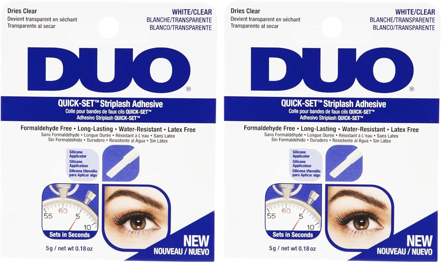 Ardell Duo Quick Set Adhesive Clear 5G (Pack of 2) image number 4
