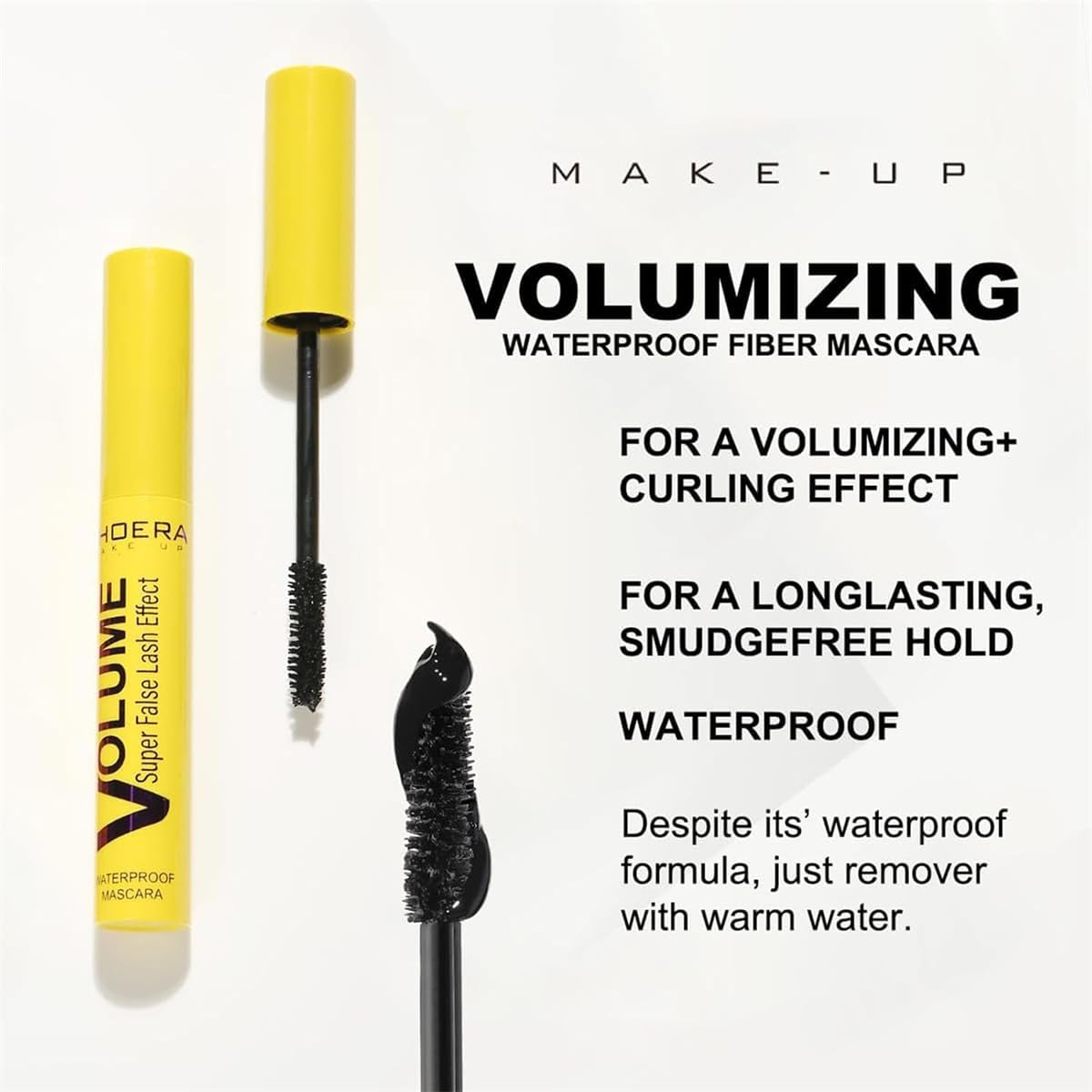 Bubble Mascara-Smudge-Proof, Clump-Proof, Waterproof, Volume and Length Formula for Bold, Can Be Layered to Boost Curl (1Pcs)
