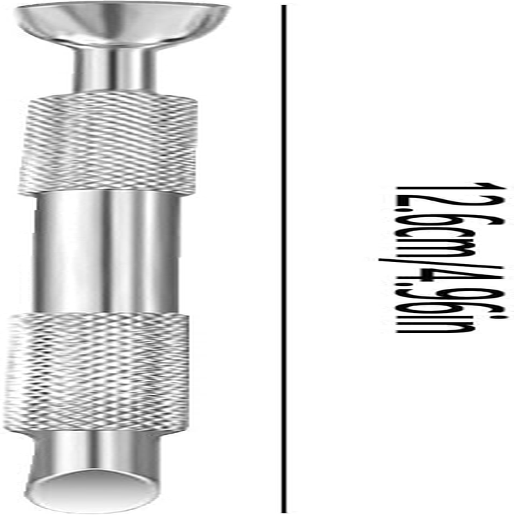 Cuticle Grooming Kit - Nail Pusher Remover, Double Ended Steel Tool | Rust Resistant Metal Finish, Textured Grip Handle, Compact Travel Size with Curved Blade for Fingernail Toenail Manicure Pedicure