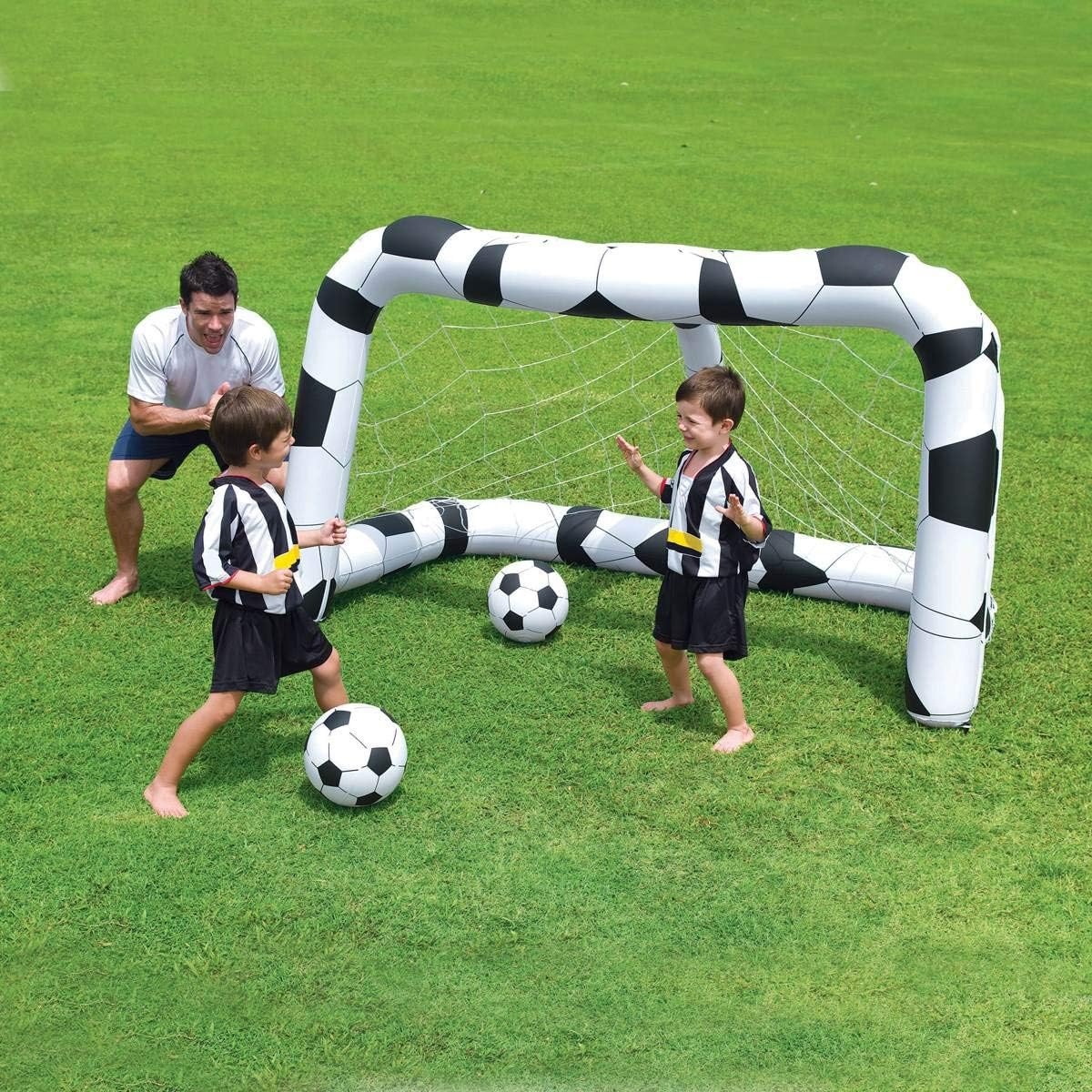 Bestway Soccer Net, 2.13 M Length X 1.17 M Width X 1.25 M Height, Black/White image number 1