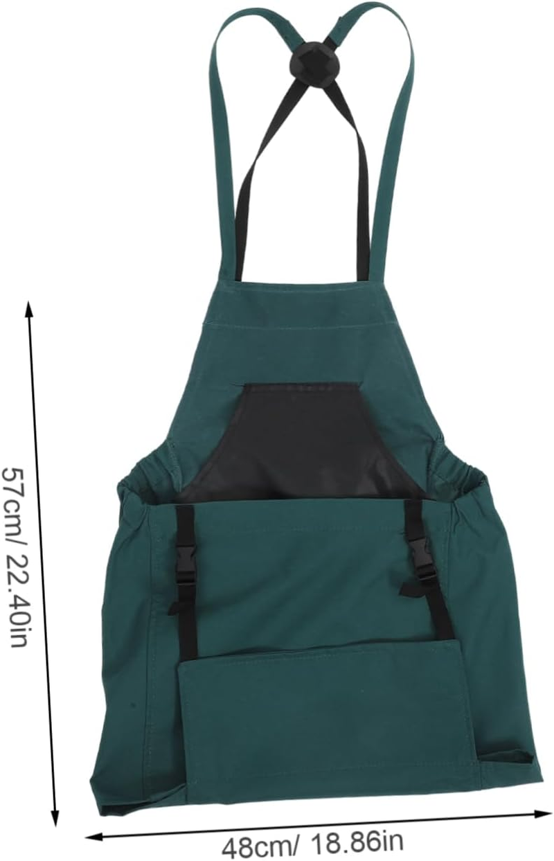 BESPORTBLE Large Pocket Apron for Picking Washable Gardening Apron Adjustable Harvesting for Garden Outdoor Use image number 4