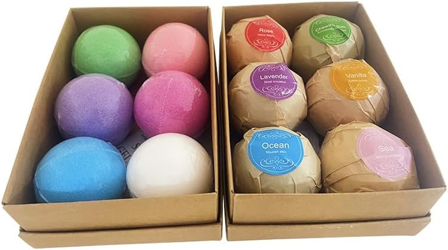 Bath Bombs Gift Set, 6 Handmade Bath Bombs with Essential Oils, Rich Fizz, Bubbles, Handmade Bath Bombs for Skin Moisturize image number 5