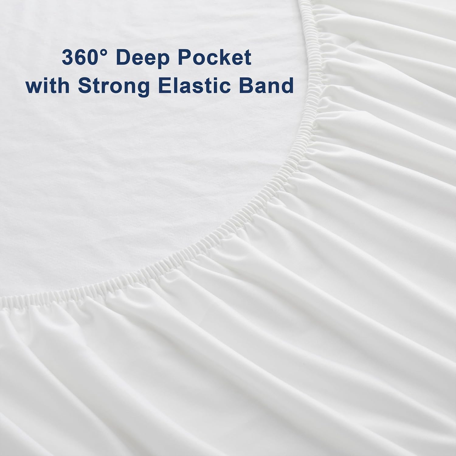 Mumullum 100% Waterproof Mattress Protector Queen Size, 40CM Deep Pocket Design Towelling Mattress Cover Pad, Fitted Washable and Breathable Pad Bed TPU Layer image number 2