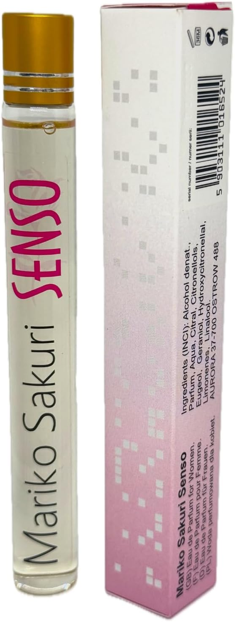 Mariko Sakuri SENSO Roll-On Perfume for Women 15Ml &ndash; Sexy Japanese Fragrance with Peony, Rose, Amber & Musk &ndash; Elegant, Floral & Seductive Scent Designed to Attract Male Attention Naturally image number 2