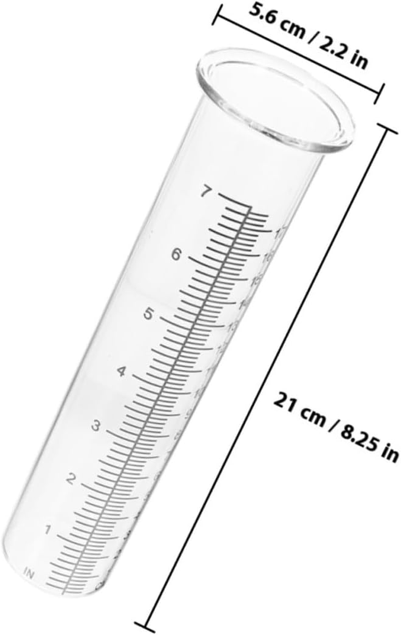 Balacoo 2Pcs Freeze Rain Gauge Replacement Tubes Plastic Accurate Rainfall Measurement for Outdoor Garden Lawn Easy to Use Lightweight and Portable image number 5