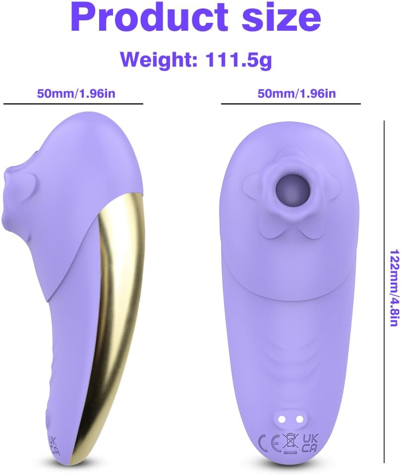 Sucking Vibrator Adult Sex Toys - Adult Toys for Women Clitoral Nipple Sucker Vibrators with 7 Sucking & Vibrating Modes, Womens Rose Sex Toy Suction Vibrator for Woman Couples Female