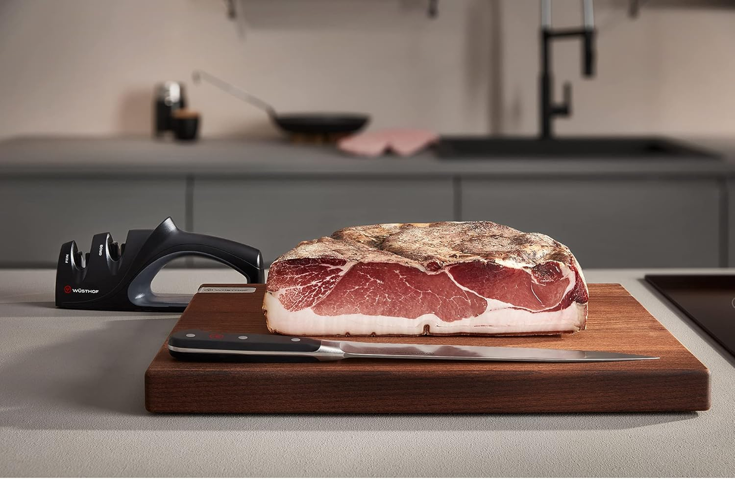 Wusthof 2-Stage Pull through Knife Sharpener Black