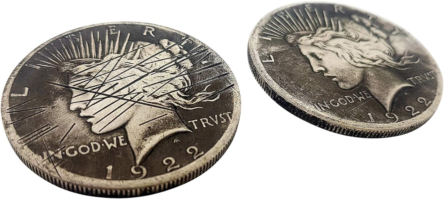 Two Face 2 Sided Coin W/Scratch Prop Harvey Dent for Batman Costume Cosplay image number 3