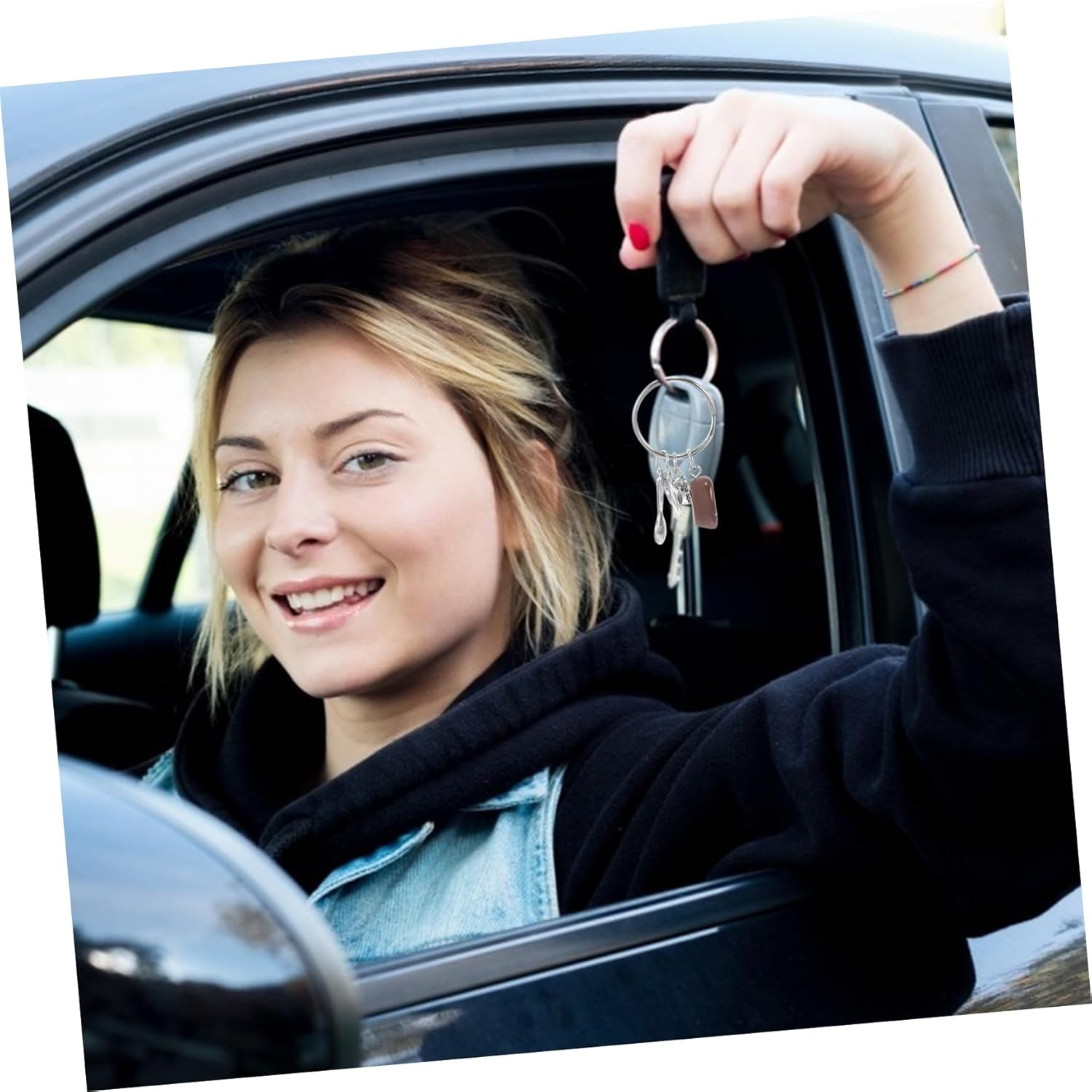 COSMEVIVI Cute Coffee Bean Keychain for Coffee Lovers Vintage Key Ring Carabiner Keychain Men Women