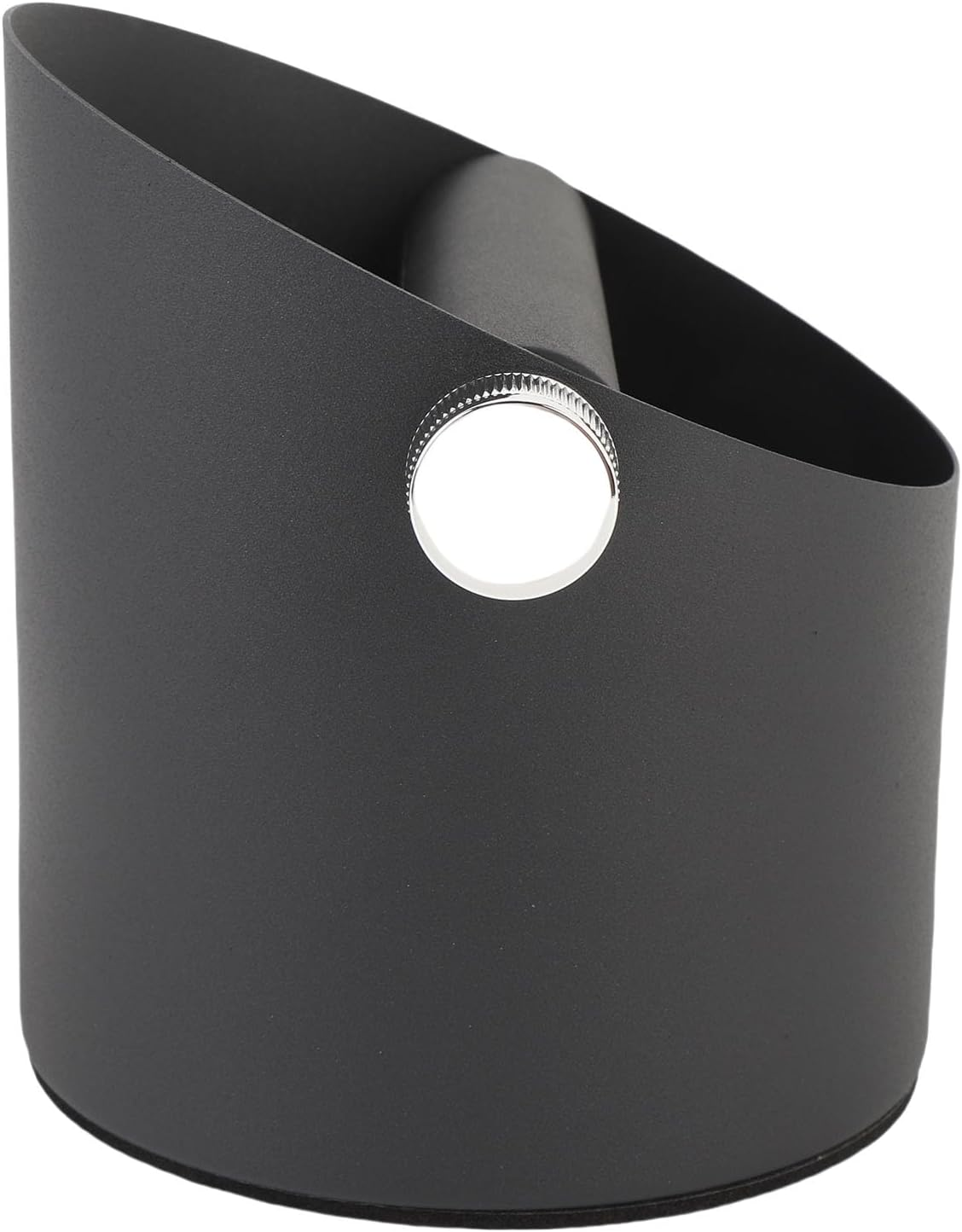 Generic Coffee Knock Box, 5.3 X 5.9In Carbon Steel Espresso Grounds Container with Removable Knock Bar for Home Cafe Use (Black)