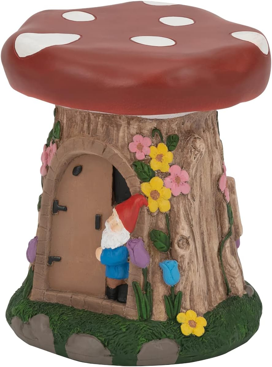 Takeda Corporation MASH30 Chair, Stool, Garden, Exterior, Garden, Red, 14.0 X 14.0 X 13.6 Inches (35.5 X 35.5 X 34.5 Cm), Mushroom Chair