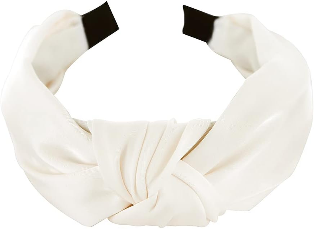 Axy Headband with Knot and Satin Covered Vintage Beautiful Headband Hair Accessories Women'S Headband HR35A (Green)