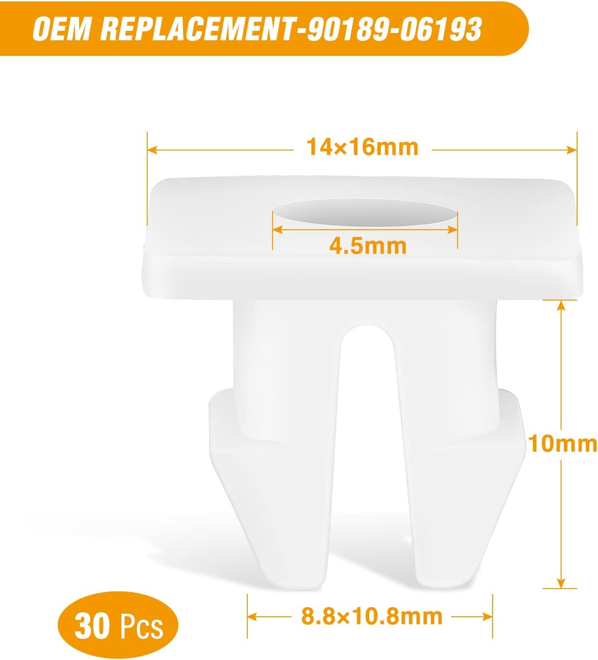 GOOACC 101Pcs Engine under Cover Push-Type Retainer for Lexus &Toyota Clips 90467-07201 Front Bumper Nut Grommet Avalon & Camry 90189-06193 Liner Screw Bolt 90159-60477 with Fastener Remover